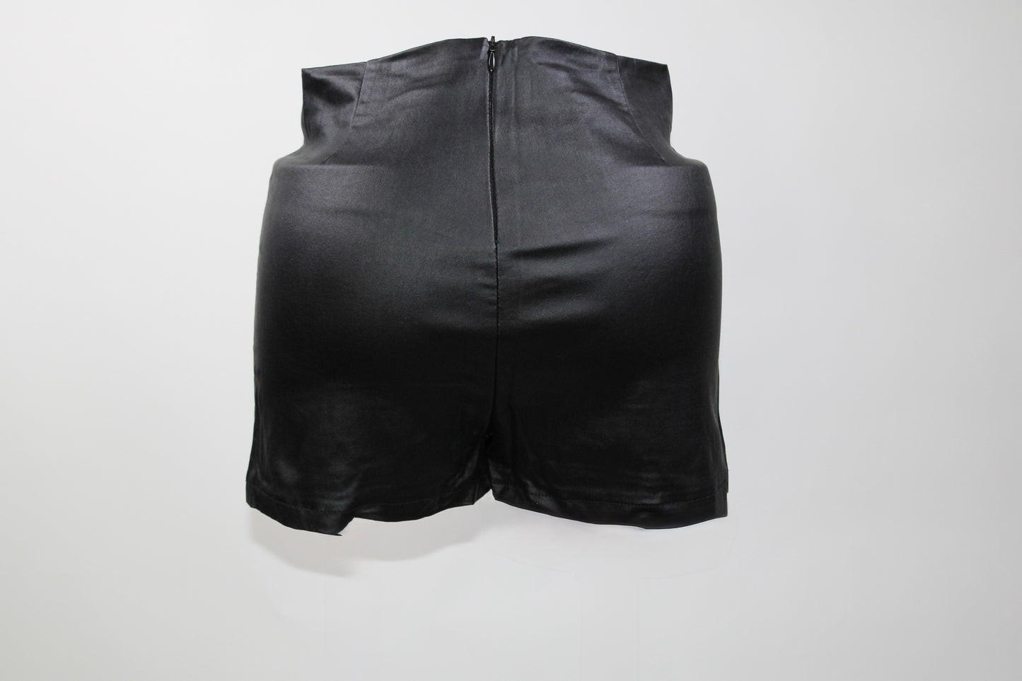 Short Skirt PU Leather Skort Medium Stretch