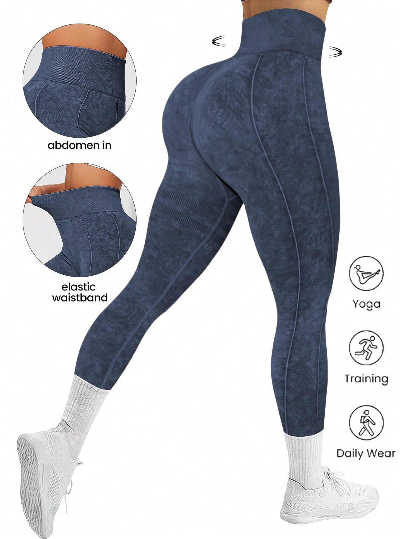 Daily Sports Leggings Color Simple