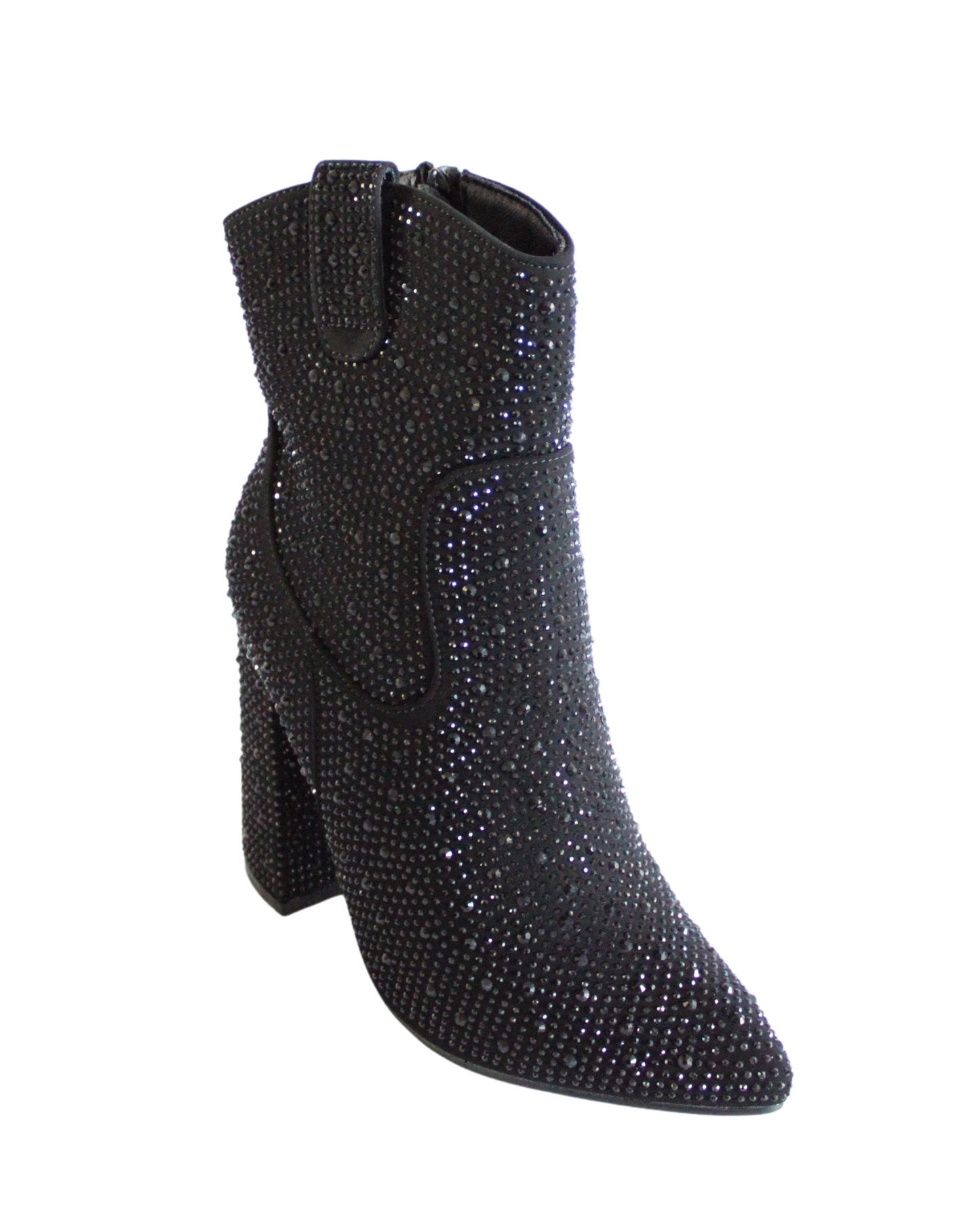 Rhinestone High Heel Booties sparkle your night