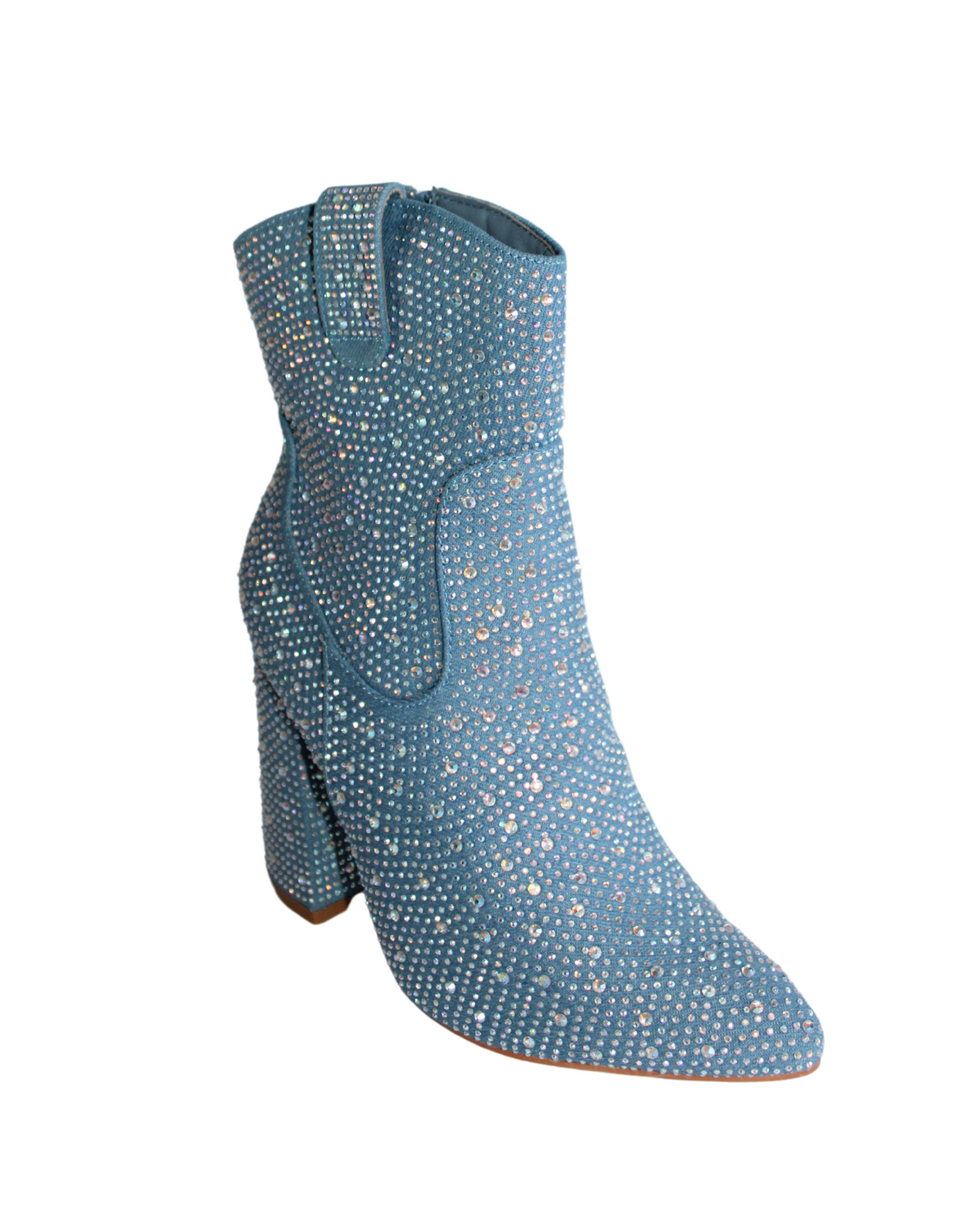 Rhinestone High Heel Booties sparkle your night