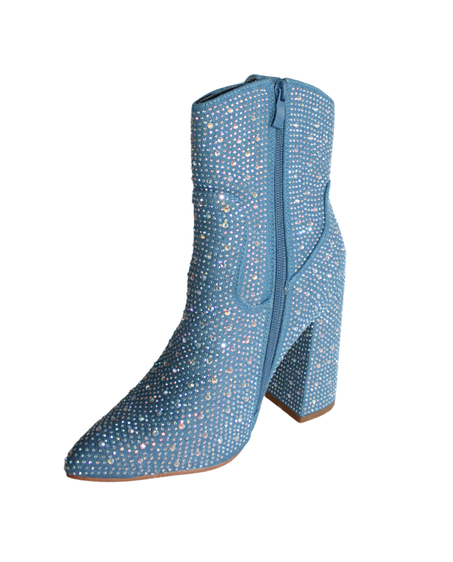 Rhinestone High Heel Booties sparkle your night