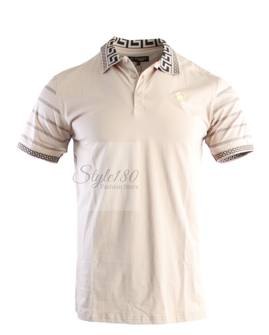 Polo Men's Shirts Khaki Solid Lightweight