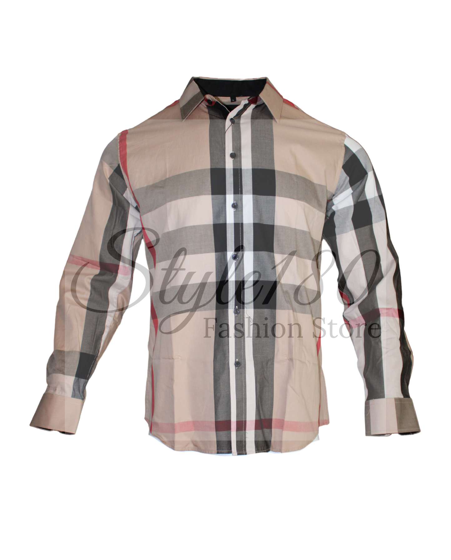 Men's Shirt Long Sleeve Dress Plaid Shirt For Men