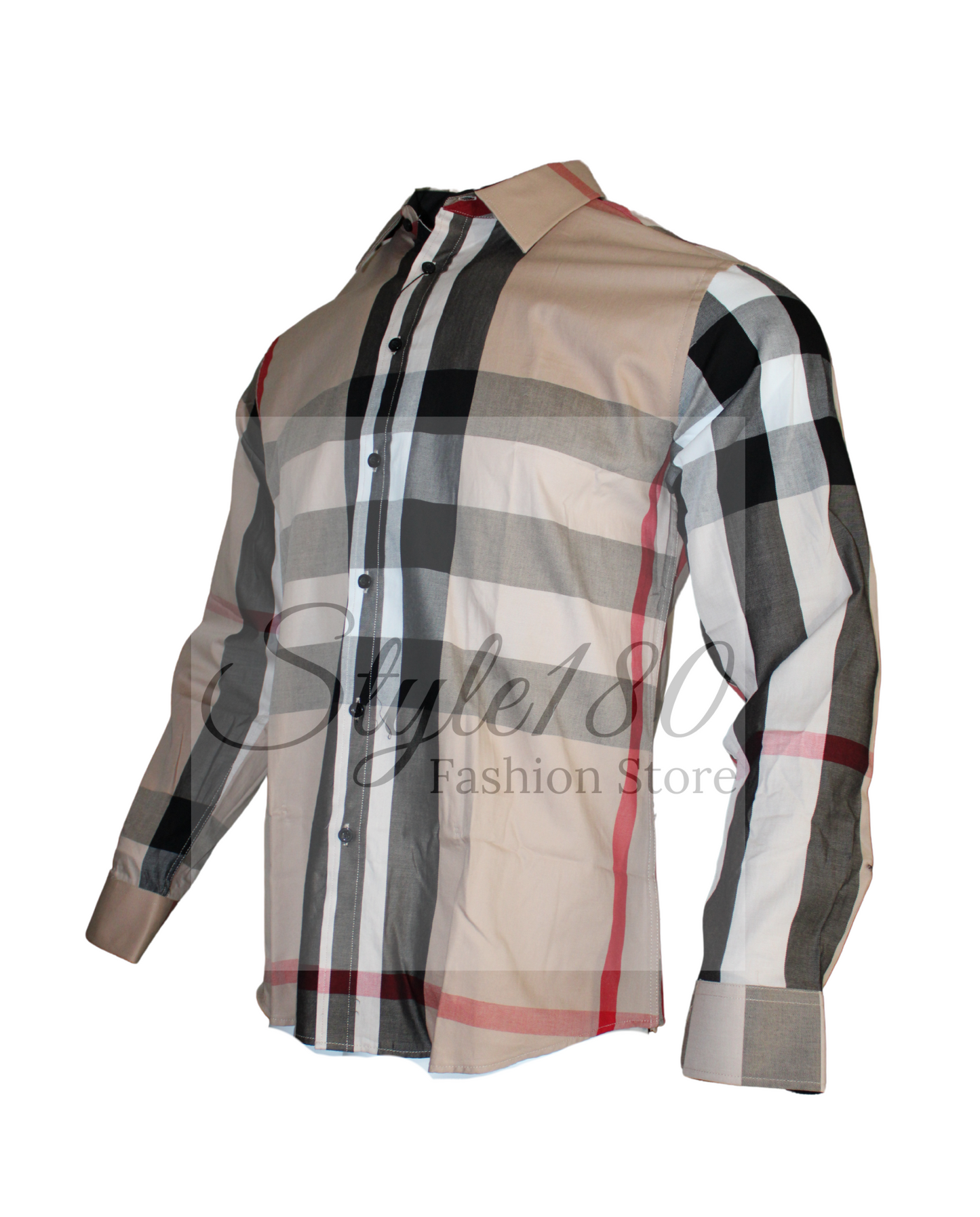 Men's Shirt Long Sleeve Dress Plaid Shirt For Men